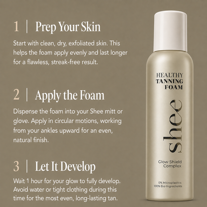 Healthy Tanning Foam - Beautiful Tan Without UV Damage