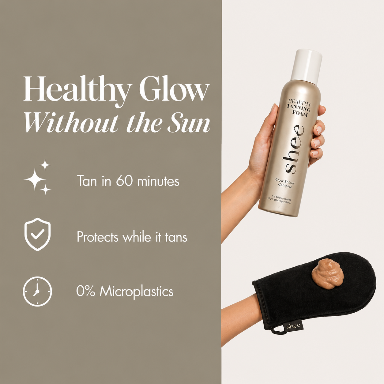 Healthy Tanning Foam - Beautiful Tan Without UV Damage